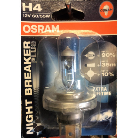OSRAM H4 NIGHT BREAKER  PLUS +90%