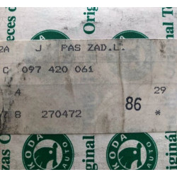 Pás bezpečnostní samonavíjecí zadní levý FELICIA 10/94 - 12/95