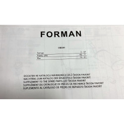 Katalog náhradních dílů ŠKODA FORMAN , PICK UP