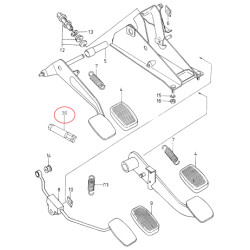 Doraz pedálu plynu Favorit