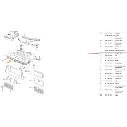 Mřížka přední masky FELICIA DO 12/97