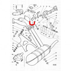 Příložka potrubí sání - výfuk  Š1000-120