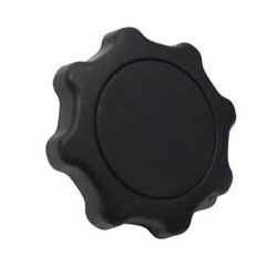 Knoflík pro nastavení polohy bederní opěrky, provedení šedá střední.