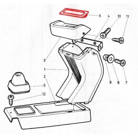 Kryt místo autoradia Š105-130