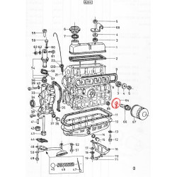 Přepážka pod ol.filtr