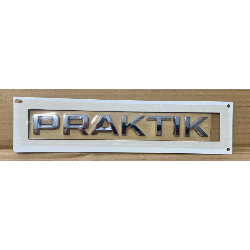 Originální zadní nápis „Praktik“