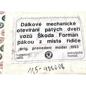 Sada otevírání pátých dveří Škoda Forman