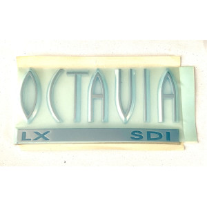 Zadní nápis Škoda Octavia LX SDI 1U6853687TFXC